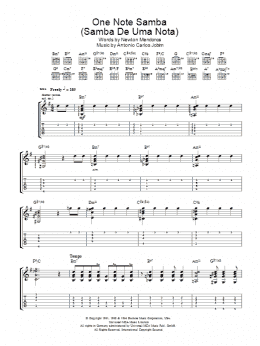 page one of One Note Samba (Samba De Uma Nota) (Guitar Tab)
