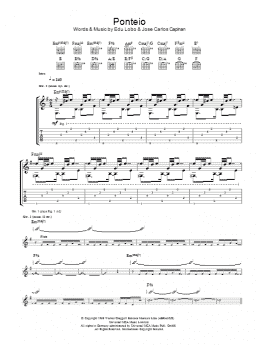 page one of Ponteio (Guitar Tab)