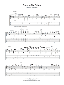 page one of Samba De Orfeu (Guitar Tab)