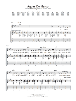 page one of Aguas De Marco (Guitar Tab)