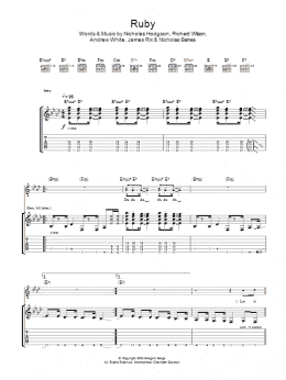 page one of Ruby (Guitar Tab)