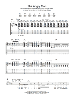 page one of The Angry Mob (Guitar Tab)