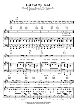 page one of Get Out My Head (Piano, Vocal & Guitar Chords)