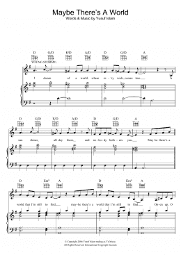 page one of Maybe There's A World (from the musical 'Moonshadow') (Piano, Vocal & Guitar Chords)