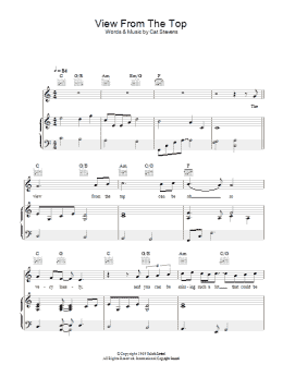 page one of The View From The Top (Piano, Vocal & Guitar Chords)