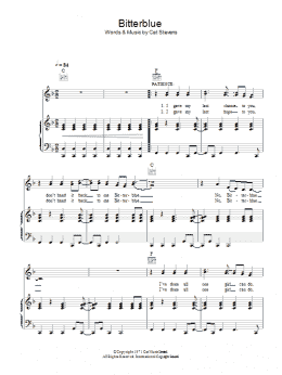 page one of Bitterblue (Piano, Vocal & Guitar Chords)