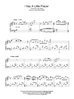 page one of I Say A Little Prayer (Piano Solo)