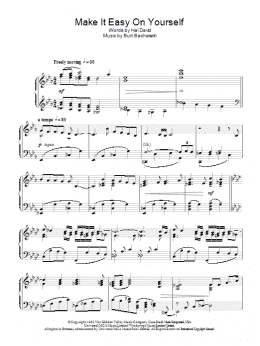 page one of Make It Easy On Yourself (Piano Solo)