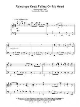 page one of Raindrops Keep Falling On My Head (Piano Solo)