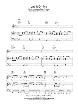 page one of Lay It On Me (Piano, Vocal & Guitar Chords)