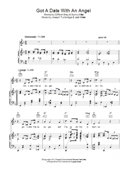 page one of Got A Date With An Angel (Piano, Vocal & Guitar Chords)