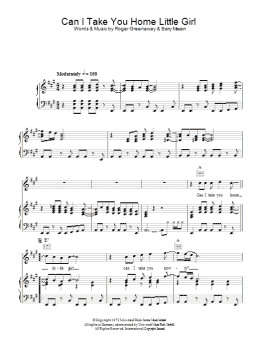 page one of Can I Take You Home Little Girl (Piano, Vocal & Guitar Chords)