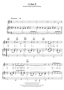 page one of I Like It (Piano, Vocal & Guitar Chords)