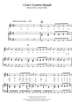 page one of I Can't Control Myself (Piano, Vocal & Guitar Chords)