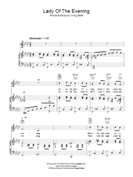 page one of Lady Of The Evening (Piano, Vocal & Guitar Chords)