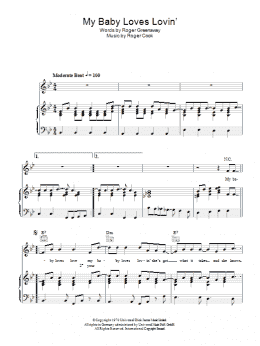 page one of My Baby Loves Lovin' (Piano, Vocal & Guitar Chords)