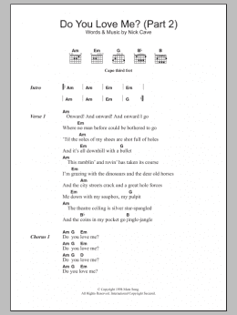 page one of Do You Love Me (Part 2) (Guitar Chords/Lyrics)