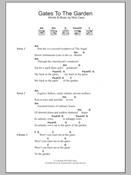 page one of Gates To The Garden (Guitar Chords/Lyrics)