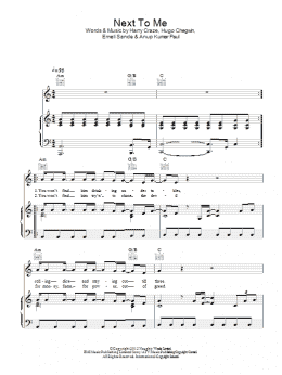 page one of Next To Me (Piano, Vocal & Guitar Chords (Right-Hand Melody))