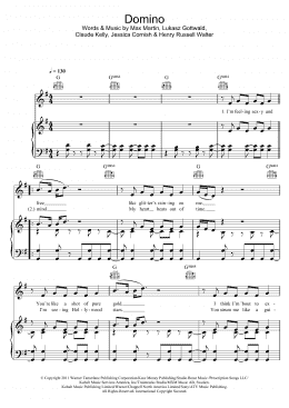 page one of Domino (Piano, Vocal & Guitar Chords)