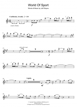 page one of World Of Sport (Flute Solo)