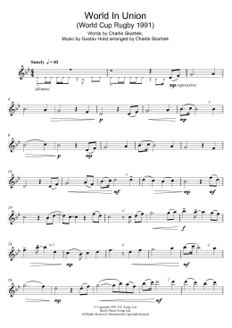 page one of World In Union (Flute Solo)
