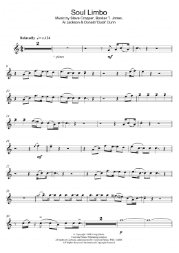 page one of Soul Limbo (Flute Solo)