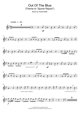 page one of Out Of The Blue (Theme to "Sports Report") (Flute Solo)