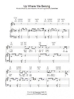 page one of Up Where We Belong (Piano, Vocal & Guitar Chords)