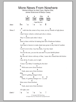 page one of More News From Nowhere (Guitar Chords/Lyrics)