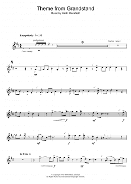 page one of Theme from Grandstand (Flute Solo)