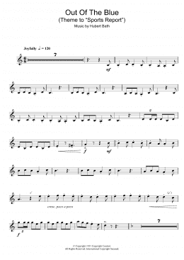page one of Out Of The Blue (Theme to "Sports Report") (Clarinet Solo)