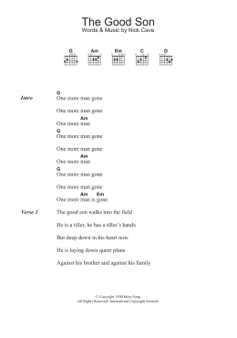 page one of The Good Son (Guitar Chords/Lyrics)