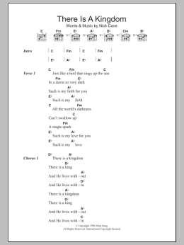 page one of There Is A Kingdom (Guitar Chords/Lyrics)
