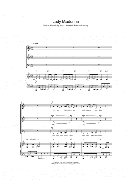 page one of Lady Madonna (arr. Jeremy Birchall) (SAB Choir)