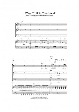 page one of I Want To Hold Your Hand (arr. Jeremy Birchall) (SAB Choir)
