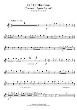 page one of Out Of The Blue (Theme to "Sports Report") (Alto Sax Solo)