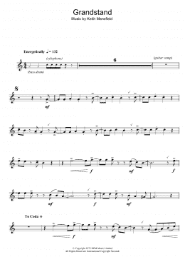 page one of Theme from Grandstand (Alto Sax Solo)
