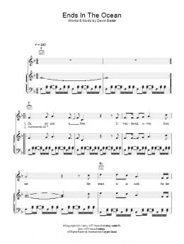page one of Ends In The Ocean (Piano, Vocal & Guitar Chords)