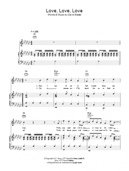 page one of Love, Love, Love (Piano, Vocal & Guitar Chords)