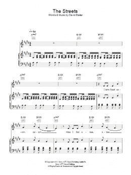 page one of The Streets (Piano, Vocal & Guitar Chords)