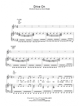 page one of Drive On (Piano, Vocal & Guitar Chords)