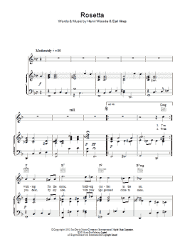 page one of Rosetta (Piano, Vocal & Guitar Chords)