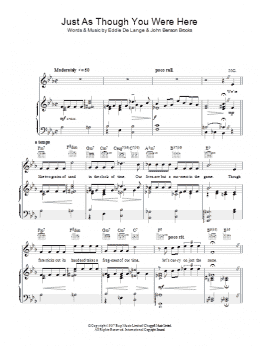 page one of Just As Though You Were Here (Piano, Vocal & Guitar Chords)