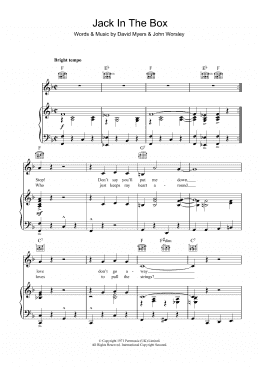 page one of Jack In The Box (Piano, Vocal & Guitar Chords)