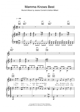page one of Mamma Knows Best (Piano, Vocal & Guitar Chords)