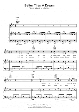 page one of Better Than A Dream (Piano, Vocal & Guitar Chords)