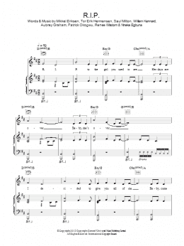 page one of R.I.P. (Piano, Vocal & Guitar Chords)