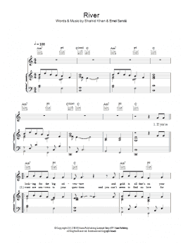 page one of River (Piano, Vocal & Guitar Chords)