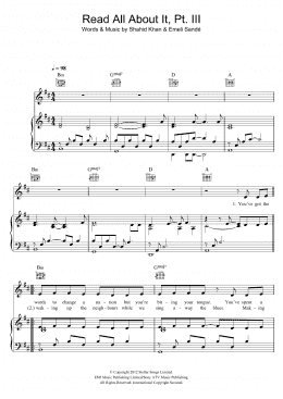 page one of Read All About It, Part III (Piano, Vocal & Guitar Chords (Right-Hand Melody))